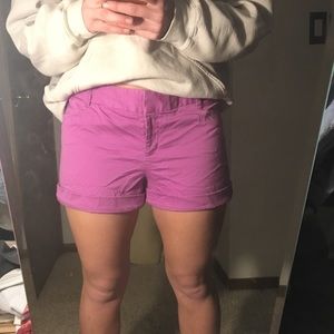 Express Editor Purple Dress Shorts